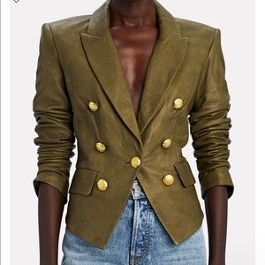 Veronica Beard Cooke Leather Jacket